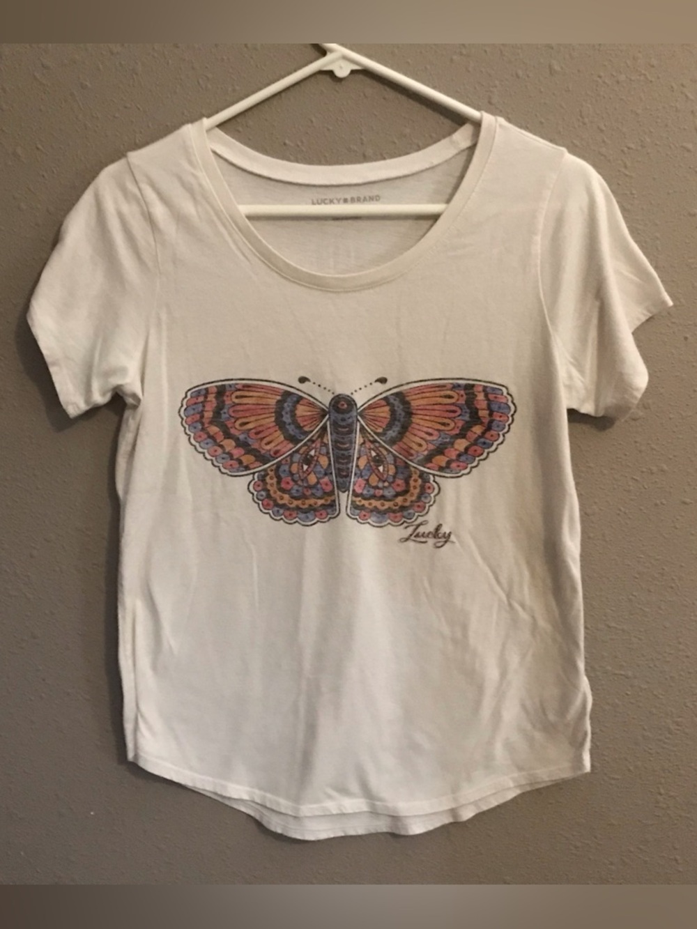 Lucky Brand Butterfly Graphic Tee - Picture 6 of 9